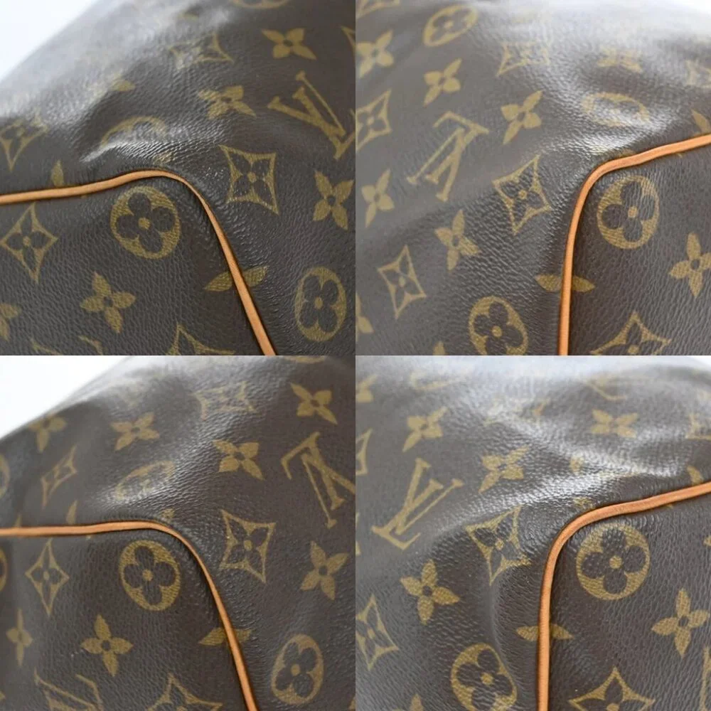 LOUIS VUITTON Speedy 35 Travel Hand Bag Monogram Leather Brown